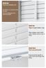 Venetian Blinds for Windows Cordless 1 Inch Mini Blinds Aluminum Blinds Interiors Mini Blinds for Room Darkening Blackout Horizontal Mini Blinds.White.83''W x 36''H view 4