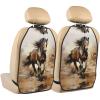 Western Horse Anti-Kick Storage Mat for Car Seats  2 Pcs Personalized Mats  Protects from Footprints, Scratches, Dirt view 1