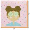 Multicolor Spa Party Beverage Paper Napkins (5" x 5") 16 Count - Premium Quality & Absorbent Napkins, Perfect For Parties & Themed Events view 2