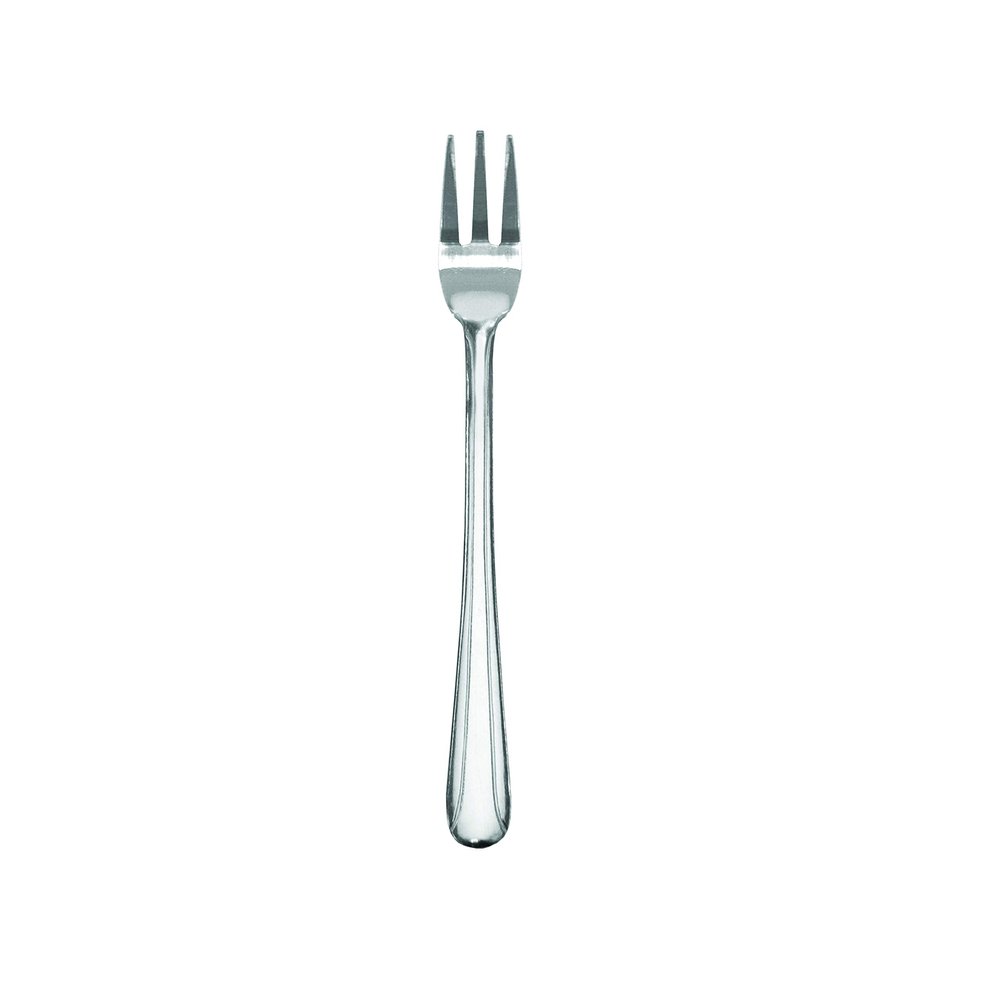 FSE SLDO008 Oyster Fork, 5.63", Medium-Weight, Simple line-Trimmed Handle, Pack of 12