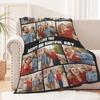 DSSHENGDS Customise Blanket, Fathers Day Birthday Gifts for Dad,Personalised Picture Flannel Blanket, Personalised Gifts for Women, Men, Baby, Kid, Pet, Family-L-180 * 230CM view 2