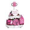 Halloween Tiered Tray Decor Set,9 Pcs Halloween Atmosphere Layered Tray Decoration,Happy Halloween Round Signs,Pink Mini Cute Ghost Model,Trick or Treat Wooden Hanging Signs for Halloween,Home(Pink) view 1
