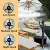 Industrial Fan With Mist 25.6in/30in Pedestal Cooling Fan With 11 Gallon Tank Speed Adjustable For Patios Workshop Warehouse Industrial(25.6in/320w) view 4