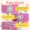 13Pcs Fondant Flower & Leaf Mold Kit, Includes Cherry Blossom, Daisy & Periwinkle Designs, Complete Sugarcraft Supplies for Cake Art view 3