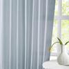 95 Inches Blue Grey Pinch Pleated Semi Sheer Curtains Linen Blend Light Filtering Window Curtain for Living Room Bedroom Pinch Pleat Back Tab Drapes with Hooks 2 Panels 40" W x 95" L view 2