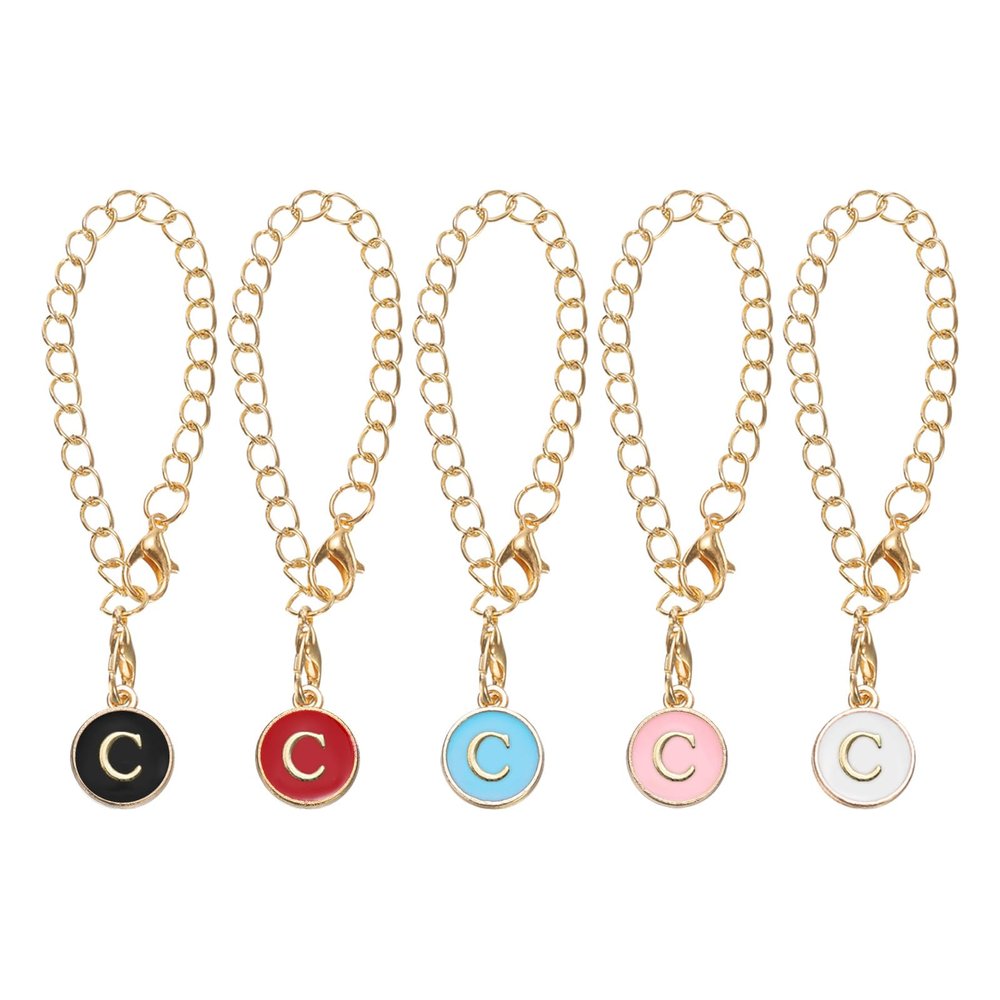 uxcell 5 Pcs C Letter Charm Accessories for Tumblers with Handle