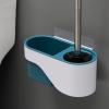 JEXUUD Toilet Brush Holder Toilet Bowl Brush Set Free Punch Wall-Mounted Household Cleaning Kit Multi-Functional Toilet Brush Holder in a Variety of Colors Toilet Brush Holders(E) view 1