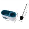 JEXUUD Toilet Brush Holder Toilet Bowl Brush Set Free Punch Wall-Mounted Household Cleaning Kit Multi-Functional Toilet Brush Holder in a Variety of Colors Toilet Brush Holders(E) view 2