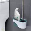JEXUUD Toilet Brush Holder Toilet Bowl Brush Set Free Punch Wall-Mounted Household Cleaning Kit Multi-Functional Toilet Brush Holder in a Variety of Colors Toilet Brush Holders(E) view 4