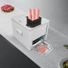 110V 850W Commercial Stainless Steel Meat Tenderizer 7mm Thickness 330lb/h Electric Meat Cutter Machine Meat Slicer Shredded Cutting Beef Steak Flatten Kitchen Beef Turkey Chicken Pork Tool view 2