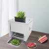 110V 850W Commercial Stainless Steel Meat Tenderizer 7mm Thickness 330lb/h Electric Meat Cutter Machine Meat Slicer Shredded Cutting Beef Steak Flatten Kitchen Beef Turkey Chicken Pork Tool view 3