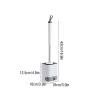 JEXUUD Toilet Brush Holder Toilet Brush Kit Wall-Mounted or Floor-Standing Long-Handled TPR Brush Head with a Small Drawer Can Drain The Toilet Brush (no Punching) Toilet Brush Holders view 2