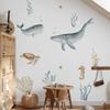 NXUEBDU Ocean Wall Decals Whale Shark Under The Sea Wall Stickers Peel and Stick Underwater Murals Baby Nursery Room Kids Bedroom Decor view 4