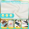 Amylove Mini Tote Bag Sublimation Blank Canvas Tote Bags Reusable Grocery Luggage DIY Sack Goody for Party Event(12 x 13 x 6 Inch,Natural Color,24 Pcs) view 3