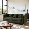 81 Oversized Sofa, 3-Seater Sofa with 3 Pillows, Comfy Upholstered Deep Seating Sofa, Cloud Couch for Living Room/Bedroom/Office (Green, 3 Seat) view 1