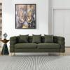 81 Oversized Sofa, 3-Seater Sofa with 3 Pillows, Comfy Upholstered Deep Seating Sofa, Cloud Couch for Living Room/Bedroom/Office (Green, 3 Seat) view 3