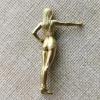 HomeLoft Basics Brass Sexy Standing Up Placards Beautiful Female Statue,Metal Woman Sculpture Miniatures Body Art Crafts Desktop Ornaments Home Car Decoration Collectible Figurines, sytd1112240620003 view 2