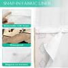 Ldtrchee No Hook Brown Southwestern Shower Curtain with Snap in Liner Set, Farmhouse Bear Geometric Boho Waterproof Fabric Bathroom Curtains with See Through Top Window, Hotel Style Long 72 x 84 Inch view 3