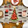 Artoid Mode Wood Xmas Tree Christmas Table Runner, Seasonal Winter Holiday Kitchen Dining Table Decoration for Home Party Decor 13x90 Inch view 3