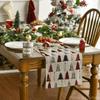 Artoid Mode Wood Xmas Tree Christmas Table Runner, Seasonal Winter Holiday Kitchen Dining Table Decoration for Home Party Decor 13x90 Inch view 4