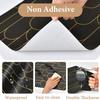 Shelf Liners for Kitchen Cabinets Drawer Liner 23.6in x 30FT Non Adhesive Black Gold Line Thickened Refrigerator Shelf Liner Paper Strong Easy to Clean for Tool Box with Knife and Tape Measure view 4