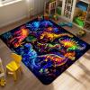 Dinosaur Rug - Fun Dinosaur Area Rug for Bedroom and Playroom - Dino Carpet - 36x24 inches view 1