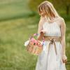 2pcs Wicker Rattan Flower Girl Baskets Wedding Flower Girl Baskets with Pearl Handles Hand Woven Basket for Wedding Garden Home Decoration view 3