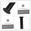 Outanaya 4pcs Adjustable Bed Frame Support Legs Practical Furniture Legs for Enhanced Stability and Height Under Mattress Support for King Queen Beds Black view 4