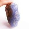 NSIXSURIM Quartz 1PC Blue Chalcedony Raw Stone Azurlite Rough Banded Agate Stone Rock Gemstone Specimens Aquarium Home Decoration Crystals Crystals and Stones(71-100g) view 1