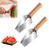 2024 New Watermelon Slicer, Stainless Steel Manual Fruit Slicer, Multifunction Watermelon Cutter Slicer Tool, Summer Fruit Quickly Cutting Gadget for Kitchen, Family Parties, Camping(2PCS) view 1