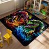 Dinosaur Rug - Fun Dinosaur Area Rug for Bedroom and Playroom - Dino Carpet - 94x63 inches view 3