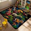 Dinosaur Rug - Fun Dinosaur Area Rug for Bedroom and Playroom - Dino Carpet - 80x60 inches view 1
