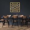 Square Metal Wall Art, Modern Metal Wall Art, Geometric Metal Wall Art, Square Wall Art, Large Metal Wall Art, Minimalist Metal Wall Art, Metal Wall Decor for Living Room (Gold, 39"x39" | 100x100cm) view 1