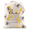 JNIAP Bumble Bee Teacher Tote Bag Bee Lover Gifts Bumble Bee Gifts Bee Humble Kind Fun Confident Brave Smart Bee Shoulder Bag (Bee humble tb) view 1