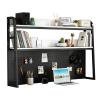 Adjustable Desk Bookshelf - Multi-Function Storage Display Shelf Organizer Rack, Countertop Hutch Bookshelf, 2-Tier Ladder Bookcase For Computer Desktop, For Home Dorm Office Supplies(C,75*24*100CM) view 3