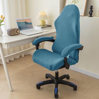 E-sports Gaming Chair Slipcover Cover Stretch Office Rotating Armchair Protector Covers Universal E-sports Game Chair Slipcover Stretchable With 2 Armrest Covers Computer Chair Seat Covers Swivel Chai