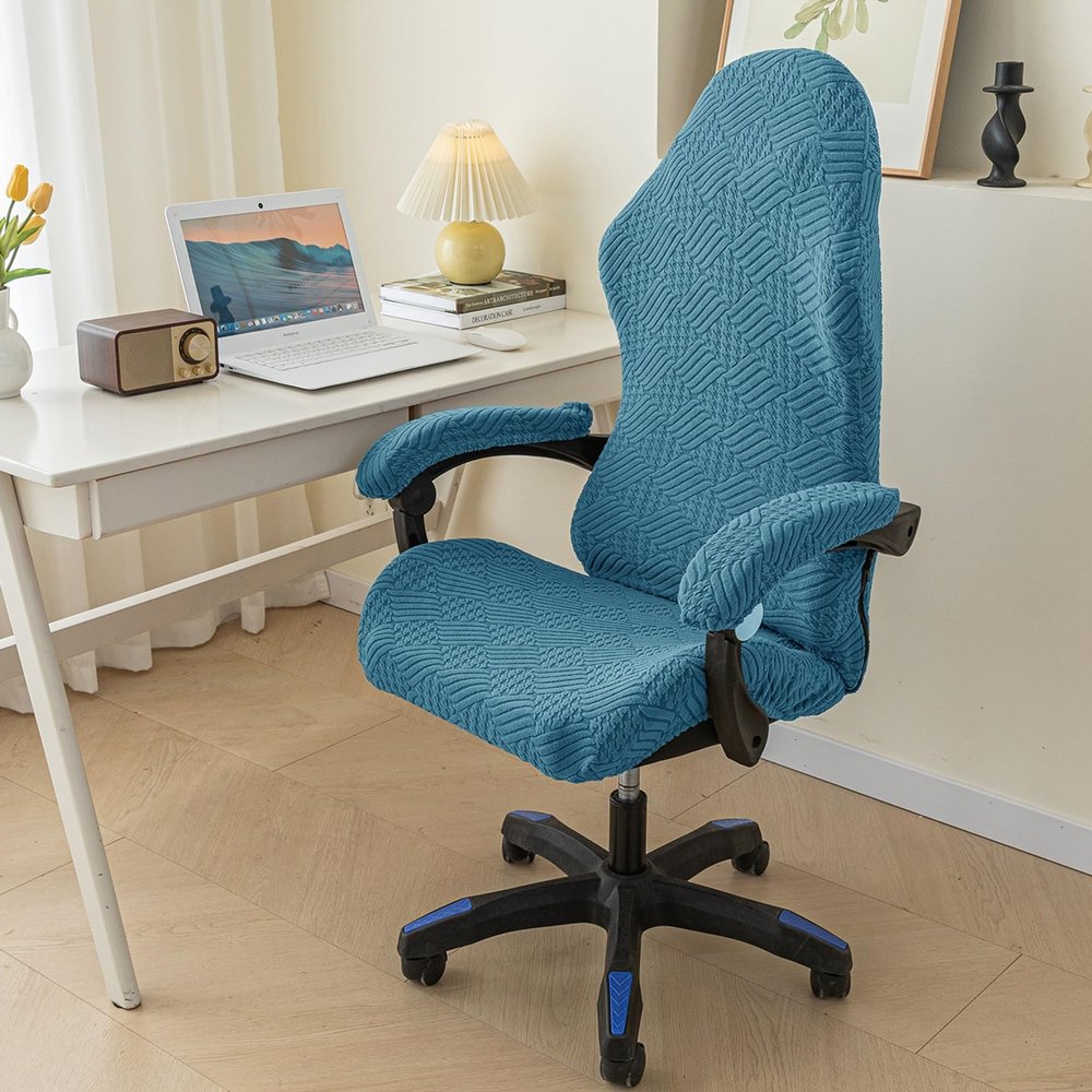 E-sports Gaming Chair Slipcover Cover Stretch Office Rotating Armchair Protector Covers Universal E-sports Game Chair Slipcover Stretchable With 2 Armrest Covers Computer Chair Seat Covers Swivel Chai