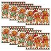 Artoid Mode Gingerbread Candy Cane Christmas Placemats Set of 8, 12x18 Inch Seasonal Table Mats for Party Kitchen Dining Decoration view 1
