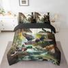 Erosebridal 7 Piece Duck Hunting Bed in a Bag Queen,Mallard Duck and Dog Comforter Set with Sheets,Hunting Theme Hunter Bedding Set for Kids Adults,Rustic Farm Bed Set with Fitted + Flat Sheet view 1