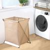 AErosx Home Laundry Basket, Large Foldable Storage Hamper Organizer with Stainless Steel Frame and Removable Waterproof Bags,for Hotel Hospital School Home(Small) view 1