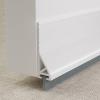 KNEELISA 39X 1 Pack Rubber Door Sweep Bottom Exterior & Interior,Silicone Adhesive Under Door Draft Stopper with Brush,Gap Filler Noise Blocker,Soundproofing Seal Strip,White view 1
