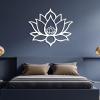 OZF Metal Lotus Flower Wall Decor Art, Lotus Flower Metal Sign, Meditation Wall Decor, Spiritual Gifts for Living Room Bedroom Yoga Room Office view 1