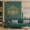 OZF Metal Lotus Flower Wall Decor Art, Lotus Flower Metal Sign, Meditation Wall Decor, Spiritual Gifts for Living Room Bedroom Yoga Room Office view 2