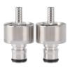 Carbonation, Tapas Para Carbonatar Stainless Steel Lock, 2Pcs Set, Tapas Para Carbonatar For Soda, Beer With Co2 Coupling view 1