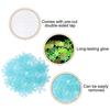 uxcell 100pcs Glow in The Dark Snowflake Fluorescent Plastic Wall Stickers Adhesive Murals Decals for Home Art Ceiling Bedroom Wall Decorations, Blue view 4