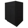CozyHommie Shaker RTA Solid Wood Base Cabinet with 1 Shelf, 2 Doors 1 Drawer Charcoal Black(27" Width x 24" Depth x 34-1/2" Height) view 1