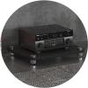 1/2/3/4-layer HiFi Audio Cabinet HiFi Stand Record Player MDF Stand, Audio Rack with Shock-Absorbing Feet Power Amplifier Shelf Equipment Cabinet, A,60 * 48 * 10cm(1Tier) view 1