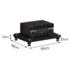 1/2/3/4-layer HiFi Audio Cabinet HiFi Stand Record Player MDF Stand, Audio Rack with Shock-Absorbing Feet Power Amplifier Shelf Equipment Cabinet, A,60 * 48 * 10cm(1Tier) view 2