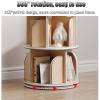 Creative Multi-Tier Bookshelf Students Organize Their Bookshelves Thickened Material Sturdy Construction Can be Used in Tight Spaces(White,128 * 50cm) view 3