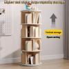 Creative Multi-Tier Bookshelf Students Organize Their Bookshelves Thickened Material Sturdy Construction Can be Used in Tight Spaces(White,128 * 50cm) view 4